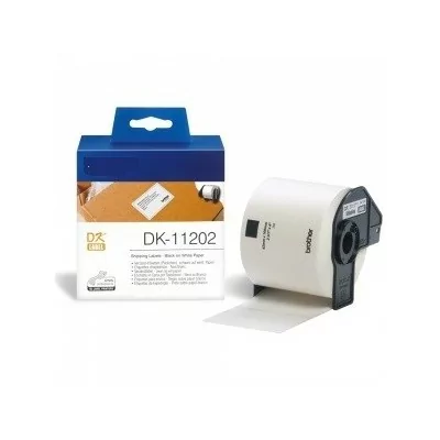 Etichette adesive per etichettatrice Brother DK-11202 DK Label da 62×100 mm (Rotolo 300 etichette) compatibile BIANCO